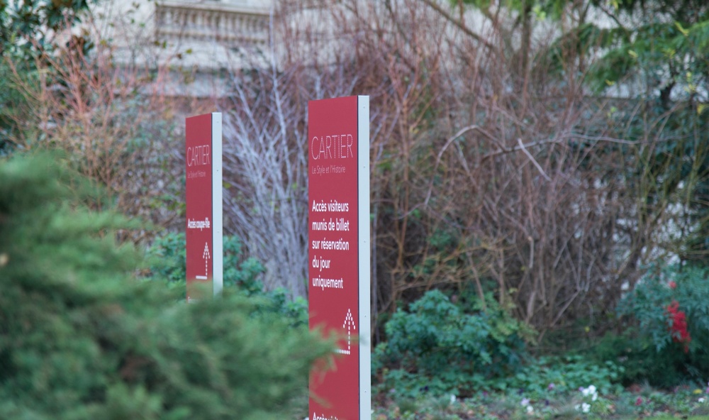 SIGNALÉTIQUE EXPOSITION CARTIER